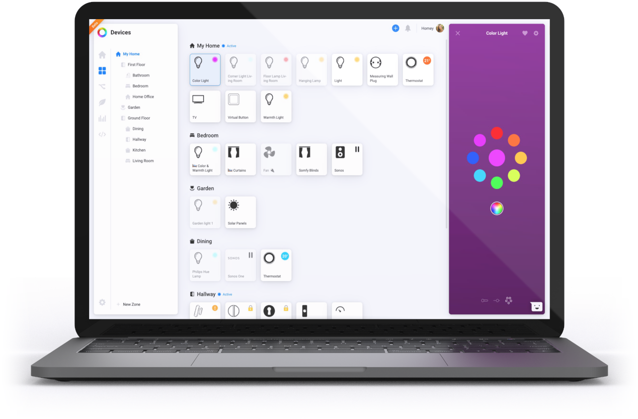 Athom lanceert Homey Web App