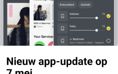 Sonos komt met vernieuwde app op 7 mei