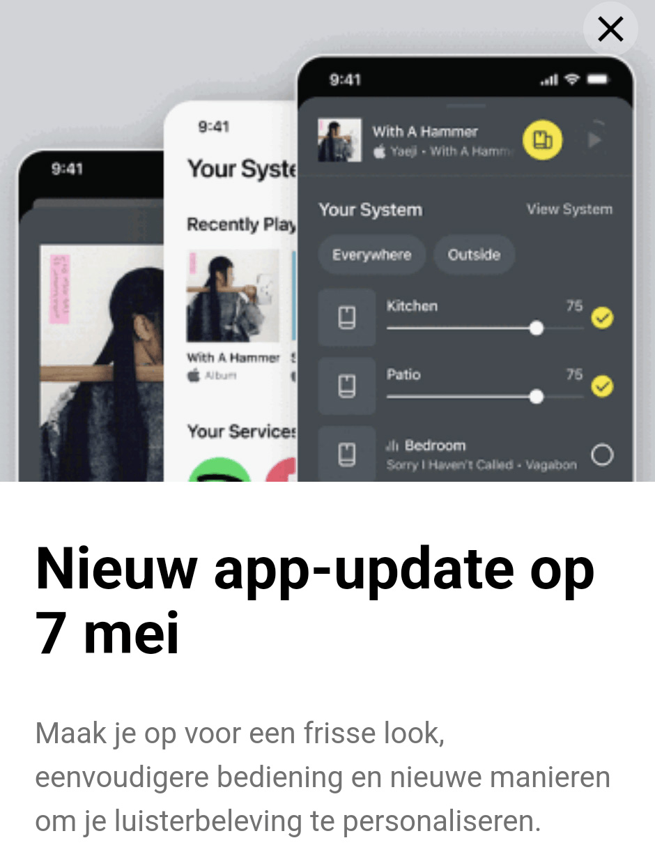 Sonos komt met vernieuwde app op 7 mei