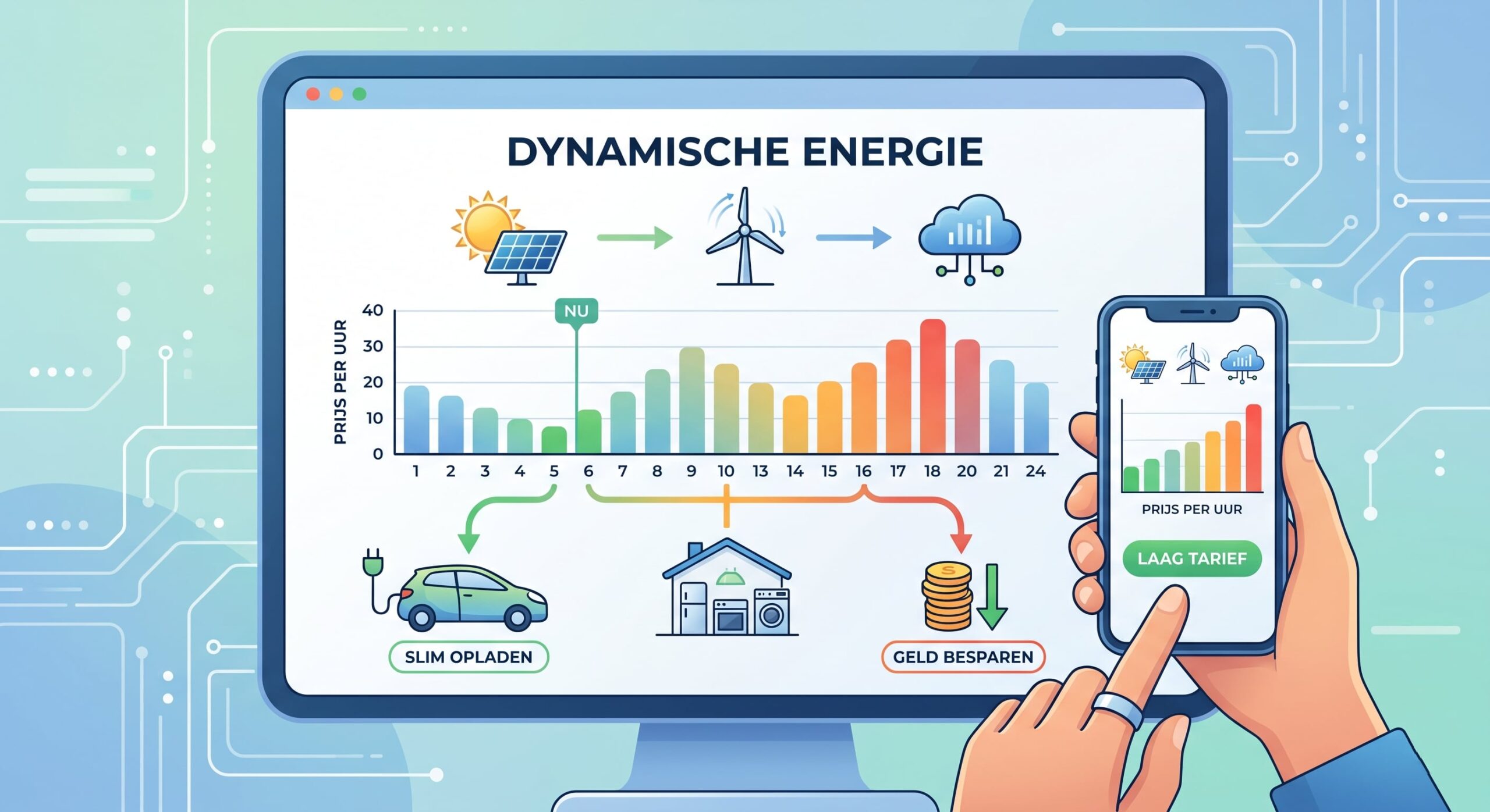 Dynamische Energieproviders in 2026 vergeleken