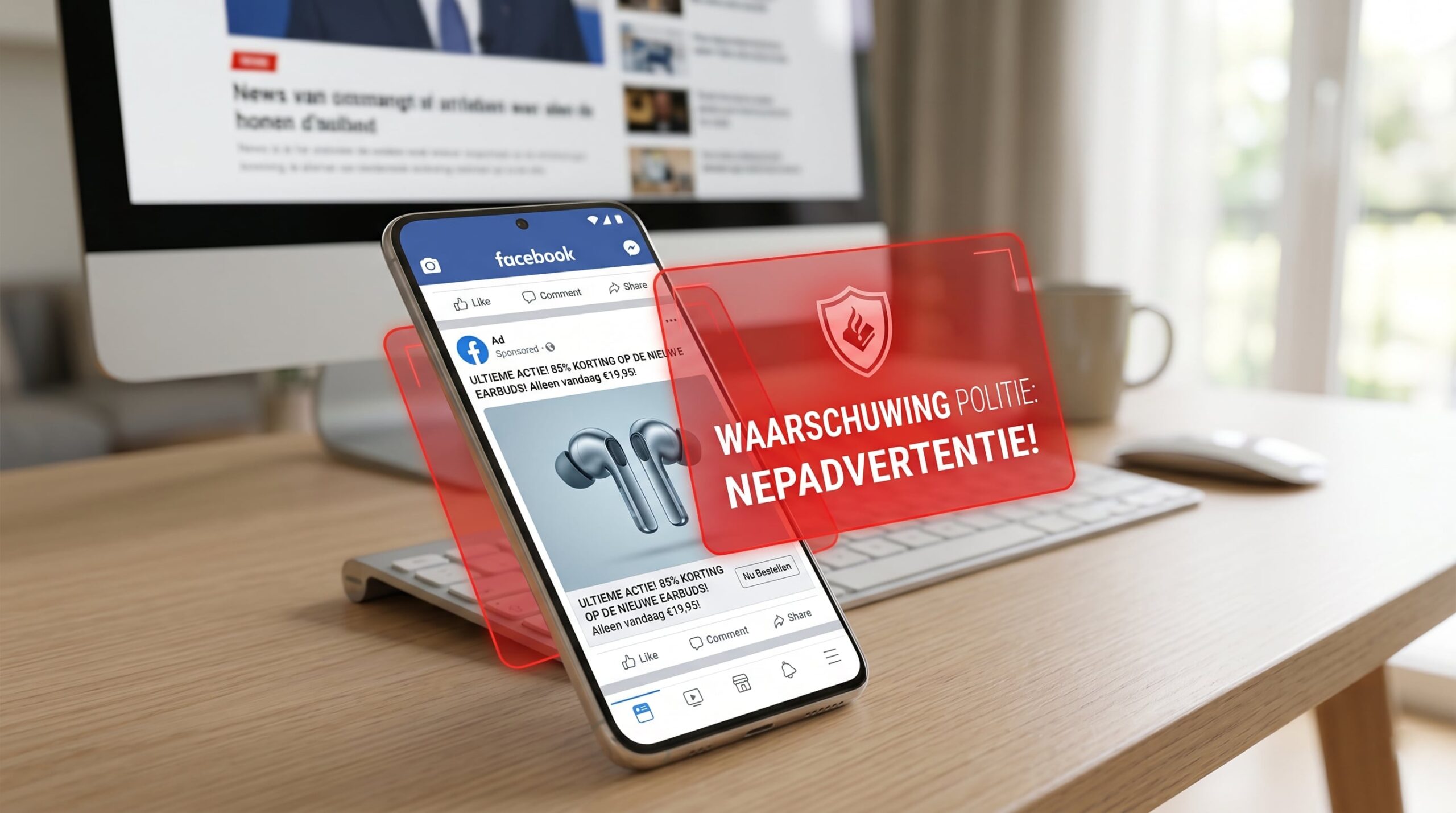 Politie: Trap niet in spotgoedkope advertenties op Instagram en Facebook